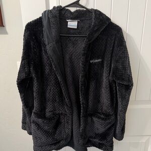 Columbia Charcoal Textured Fleece Jacket